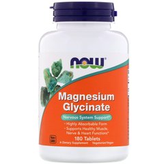 Гліцинат Магнію Now Foods (Magnesium Glycinate) 180 таблеток