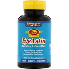 Харчова добавка для очей Nutrex Hawaii (EyeAstin) 60 капсул