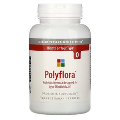 Поліфлора, пробіотична формула для дієти по групі крові, D'adamo, 120 капсул