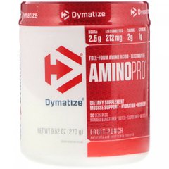 Амінокислоти, AminoPro, фруктовий пунш, Dymatize Nutrition, 270 г