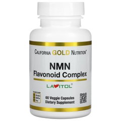 Нікотинамід мононуклеотид California Gold Nutrition (NMN Nicotinamide Mononucleotide) 60 рослинних капсул