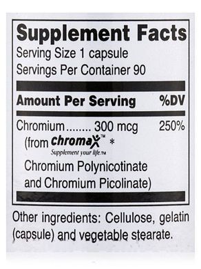 Хром Douglas Laboratories (Dual-Source Chromium) 90 капсул купить в Киеве и Украине