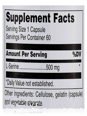 Серин Douglas Laboratories (L-Serine) 500 мг 60 капсул