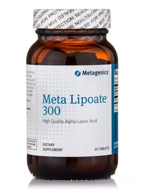 Альфа-ліпоєва кислота Metagenics (Meta Lipoate 300) 60 таблеток