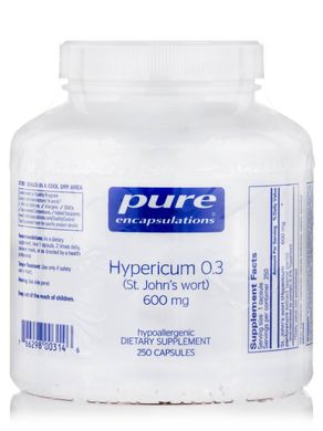 Звіробій Pure Encapsulations (Hypericum) 600 мг 250 капсул