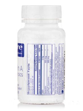 Вітамін А+ каротиноїди Pure Encapsulations (Vitamin A+ Carotenoids) 90 капсул