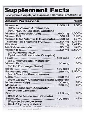 Мультивітаміни з міддю Douglas Laboratories (Ultra Preventive III with Copper) 180 вегетаріанських капсул