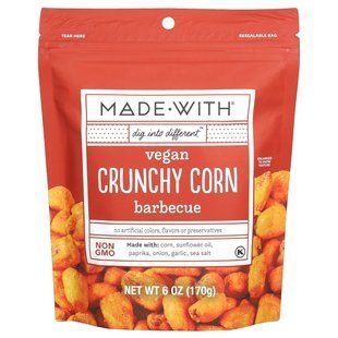 Made With, Vegan Crunchy Corn, Barbecue, 6 oz (170 g) купить в Киеве и Украине
