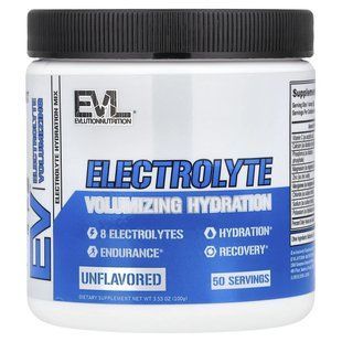 EVLution Nutrition, Electrolyte Volumizing Hydration, Unflavored, 3.53 oz (100 g)