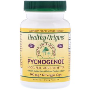 Пикногенол Healthy Origins (Pycnogenol) 100 мг 60 капсул купить в Киеве и Украине