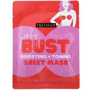 Тканинна маска для грудей пружність та тонізація Freeman Beauty (Perky Bust Sheet Mask Boosting + Toning) 1 пара 30 мл