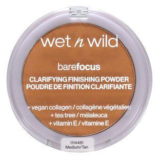 wet n wild, Barefocus, Clarifying Finishing Powder, 1114481 Medium/Tan, 0.27 oz (7.8 g)
