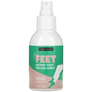 Freeman Beauty, Flirty Feet, мгновенный спрей-пилинг для ног, кокос + алоэ, 118 мл (4 жидк. Унции) купить в Киеве и Украине