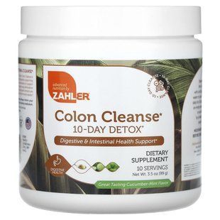 Очищение кишечника Zahler (Colon Cleanse) 10-дневная детокс-программа 99 г купить в Киеве и Украине