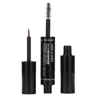 wet n wild, Brow Maximizer, Powder + Gel Duo, 1115505 Medium Brown, 1 Count