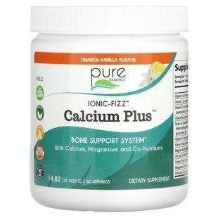 Supplement for Strengthening Bones Pure Essence (Ionic-Fizz Calcium Plus) 420 g with Orange and Vanilla Flavor