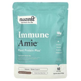 Nuzest, Immune Amie&trade;, Plant Protein Plus+, Natural Chocolate, 8.8 oz (250 g)