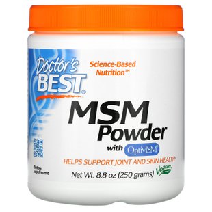 Метилсульфонилметан МСМ порошок Doctor's Best (MSM Powder) 250 г купить в Киеве и Украине