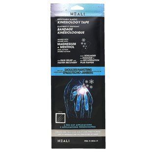 Heali Medical Corp, Breathable Elastic Kinesiology Tape, Shoulder/Hamstring, 3 Pre-Cut Applications купить в Киеве и Украине