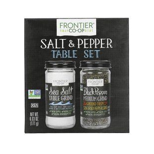 Набор из соли и перца, Frontier Natural Products, 171 г купить в Киеве и Украине