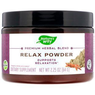 Blend of excellent quality herbs, Powder for relaxation, Natures Way, 2.25 oz (64 g)