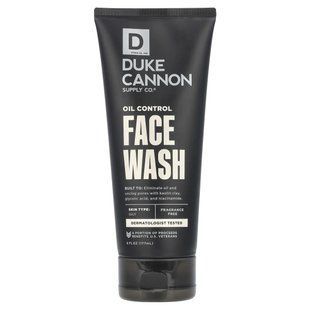 Duke Cannon Supply Co., Oil Control Face Wash, Fragrance Free, 6 fl oz (177 ml)
