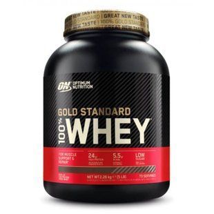 Сывороточный протеин Optimum Nutrition (Gold Standard 100% Whey) 2280 г, белый шоколад и малина купить в Киеве и Украине