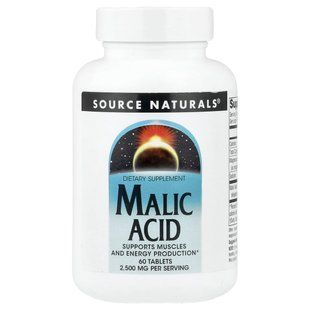 Source Naturals, яблочная кислота, 60 таблеток купить в Киеве и Украине