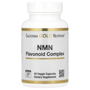 Никотинамид мононуклеотид California Gold Nutrition (NMN Nicotinamide Mononucleotide) 60 растительных капсул купить в Киеве и Украине