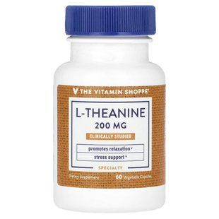 The Vitamin Shoppe, L-Theanine, 200 mg, 60 Vegetable Capsules купить в Киеве и Украине