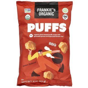 Frankie's Organic, Puffs, BBQ, 4 oz (113 g) купить в Киеве и Украине