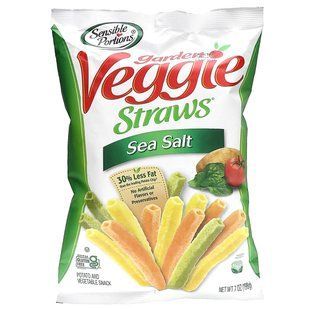 Sensible Portions, Garden Veggie Straws, Sea Salt, 7 oz (198 g) купить в Киеве и Украине
