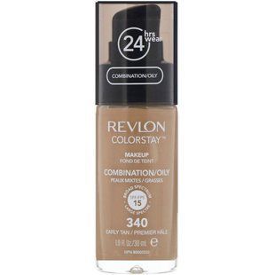 Makeup for Combination and Oily Skin, Shade of Light Tan 340, Revlon, 30 ml