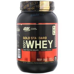 Сывороточный протеин клубника и сливки Optimum Nutrition (Gold Standard 100% Whey) 899 г купить в Киеве и Украине