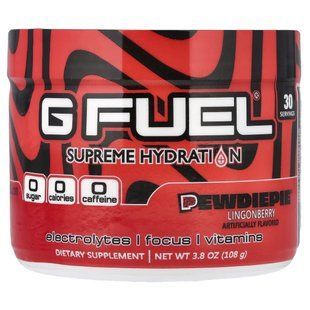 G FUEL, Supreme Hydration, PewDiePie&reg;, брусника, 108 г (3,8 унции) купить в Киеве и Украине