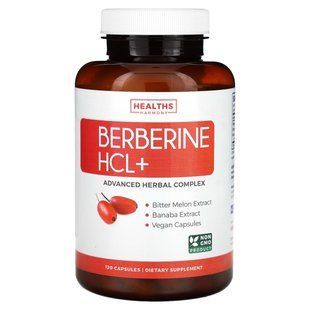 Healths Harmony, Berberine HCL+, 120 Capsules купить в Киеве и Украине