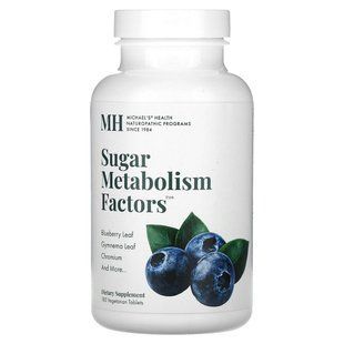Michael's Naturopathic, Sugar Metabolism Factors, 180 Vegetarian Tablets купить в Киеве и Украине