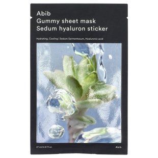 Abib, Gummy Sheet Beauty Mask, Sedum Hyaluron Sticker, 0.91 fl oz (27 ml) купить в Киеве и Украине