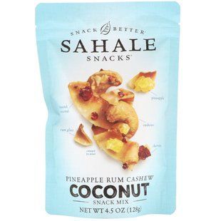 Снэк-микс, ананасовый ром кешью, кокос, Snack Mix, Pineapple Rum Cashew Coconut, Sahale Snacks, 128 г купить в Киеве и Украине