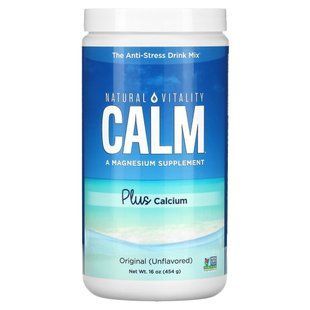 Natural Calm плюс кальцій, оригінальний (неароматизований), Natural Vitality, 16 унцій (454 г)