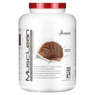 Metabolic Nutrition, MuscLean, засіб для набору сухої м&rsquo;язової маси, шоколадно-молочний коктейль, 5 фунтів