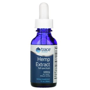 Экстракт конопли Trace Minerals Research (Hemp Extract) 600 мг 30 мл купить в Киеве и Украине