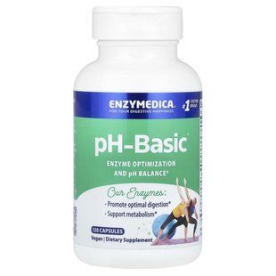 Ферменты рН баланс, pH-Basic, Enzymedica, 120 капсул купить в Киеве и Украине