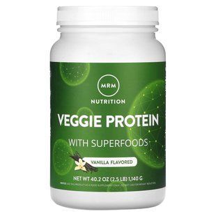 MRM Nutrition, Veggie Protein with Superfoods, Vanilla, 2.5 lb (1,140 g) купить в Киеве и Украине