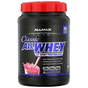100% Whey Protein, Strawberry, ALLMAX Nutrition, 907 g.