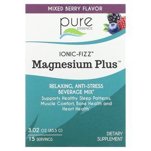 Pure Essence, Ionic-Fizz, Magnesium Plus, Mixed Berry, 15 Sticks, 0.2 oz (5.7 g) Each купить в Киеве и Украине