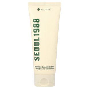 K-Secret, Seoul 1988 Cleansing Foam, Pine Cica 1% + Probiotics, 5.07 fl oz (150 ml)