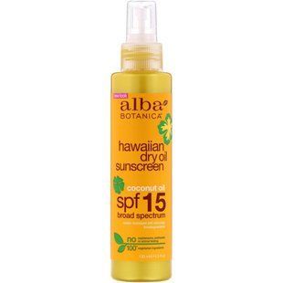 Coconut Oil for Tanning SPF 15 Alba Botanica (Coconut Dry Oil) 133 ml