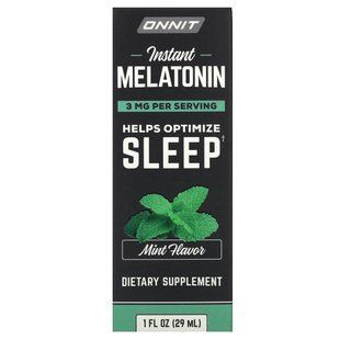 Растворимый мелатонин Onnit (Instant Melatonin) 3 мг 29 мл со вкусом мяты купить в Киеве и Украине