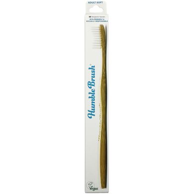 The Humble Co., Humble Brush, для дорослих Soft, білий колір, 1 зубна щітка